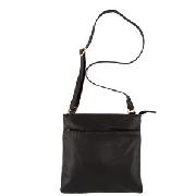 John Lewis Large Cross Body Bag, Black