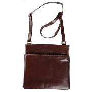 John Lewis Large Cross Body Bag, Chocolate