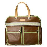 Orla Kiely Small Weekend Bag, Brown