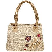 Tula Java Applique Classic Tote Bag, Natural