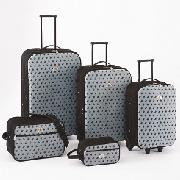 Beverly Hills Polo Club - 5-Piece Embossed Luggage Set