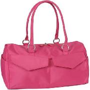 Agoy Fuchia Pink Micro Fibre Day Gym Bag