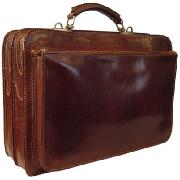 Chiarugi Leather Briefcase (Two Compartments)
