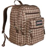 Jansport Big Student - Large Backpack In Classic Tan Gingham Plaid