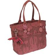 Kipling Toppy Medium Tweed Bunny A4 Shoulder Bag