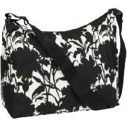 Oioi Black and White Floral Print Hobo