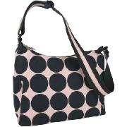 Oioi Pink Ink Dot Canvas Hobo