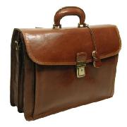 Pellevera Leather Briefcase