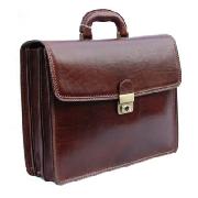 Pellevera Leather Classical Briefcase