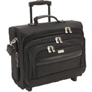 U.S. Luggage Ballistic Nylon Dual-Access Rolling Computer/Overnighter