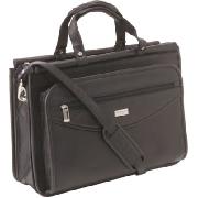 U.S. Luggage Leather Triple Gusset Portfolio