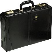 Falcon Genuine Leather Expanding Attache Case