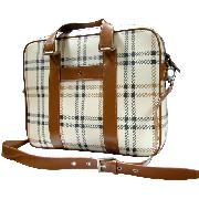 Oi Garbo Ladies Check Laptop Bag