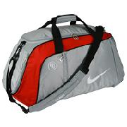 Nike 90 Medium Grip Bag - Silver/Red