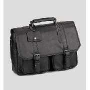 Autograph Leather Double Pocket Briefcase