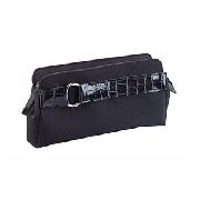 Buckle Trim Clutch Cosmetic Bag