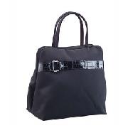 Buckle Trim Large Clam Bag