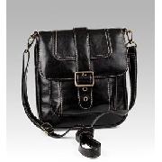 Cross-Over Single Buckle Satchel