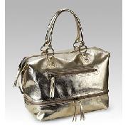 Limited Collection Metallic-Effect Zip Bag