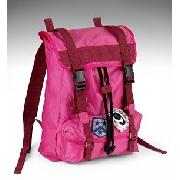 Older Girls' Hot Pink Badge Rucksack