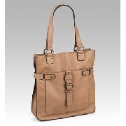 Pebble Buckle Front Shopper Bag