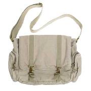 Mantaray - Beige Canvas Large Across Body Bag