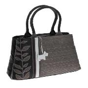 Radley - Black Applique Medium Grab Bag