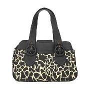 Red Herring - Black Giraffe Print Large Shoulder Bag