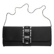 Debut - Black Jewelled Clutch Bag