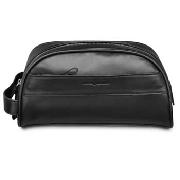 J by Jasper Conran - Black Leather Wash Bag