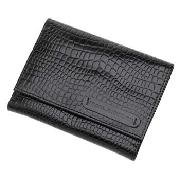 Rocha.John Rocha - Black Mock Croc Medium Sized Purse