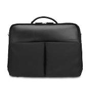 J by Jasper Conran - Black Nylon and Leather Briefcase