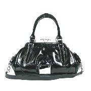 Fiorelli - Black Patent Ruched Shoulder Bag