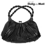 Star by Julien Macdonald - Black Plait Handle Scoop Bag