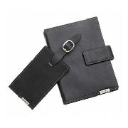 Samsonite - Black Travel Wallet and Tag Set