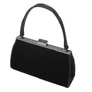 J by Jasper Conran - Black Velvet Frame Bag