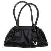 Rocha.John Rocha - Black Woven Detail Small Shoulder Bag