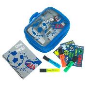 Debenhams - Blue Football Theme Stationary Case