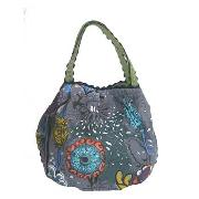 Nica - Blue Printed Reversable Tote Bag