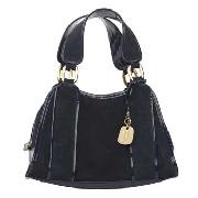 Betty Jackson.Black - Blue Suede Grab Bag