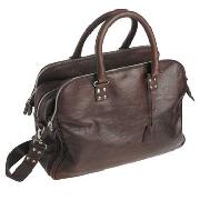 St George by Duffer - Brown Three-Zip Holdall