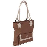 Kangol - Brown with Cream Trim Tote Bag