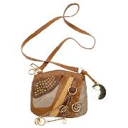 Gem by Bracher Emden - Brown with Gold Coloured Chain Cross Body Bag