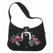 Pineapple - Cerise Poppy Print Small Buckle Bag