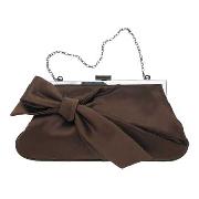 J by Jasper Conran - Chocolate Silk Bow Bag