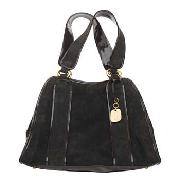 Betty Jackson.Black - Chocolate Suede Tote Bag