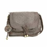 Nica - Chocolate Woven Cross Body Bag