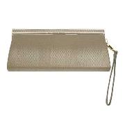 J by Jasper Conran - Gold Snake Effect Clutch Bag