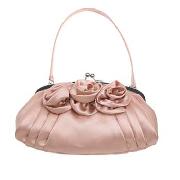 Debut - Light Pink Three Rosette Bag