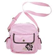 Mantaray - Pink with Brown Trim Cross Body Bag